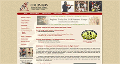 Desktop Screenshot of columbusmusicanddance.com